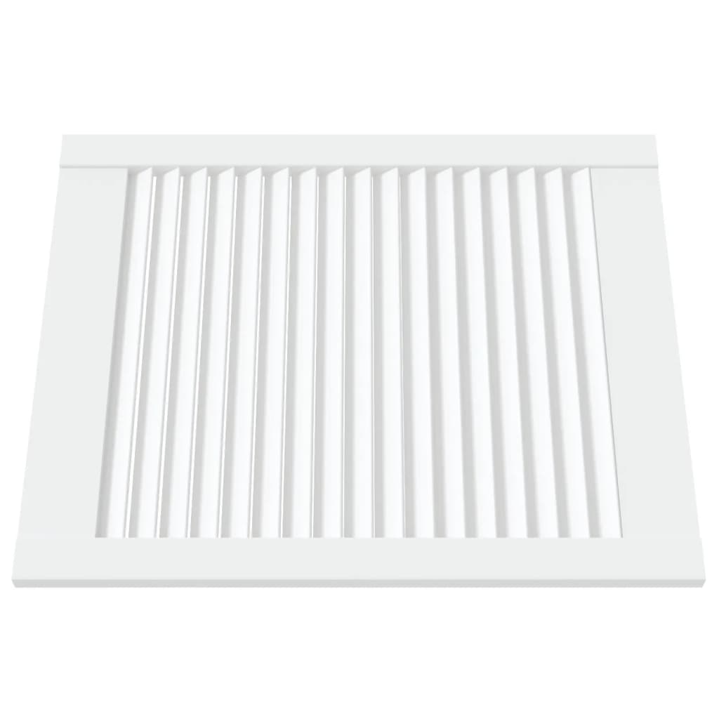 vidaXL Ușă de dulap design lambriu, alb, 61,5x49,4 cm, lemn masiv pin vidaXL Ușă de dulap design lambriu, alb, 61,5x49,4 cm, lemn masiv pin