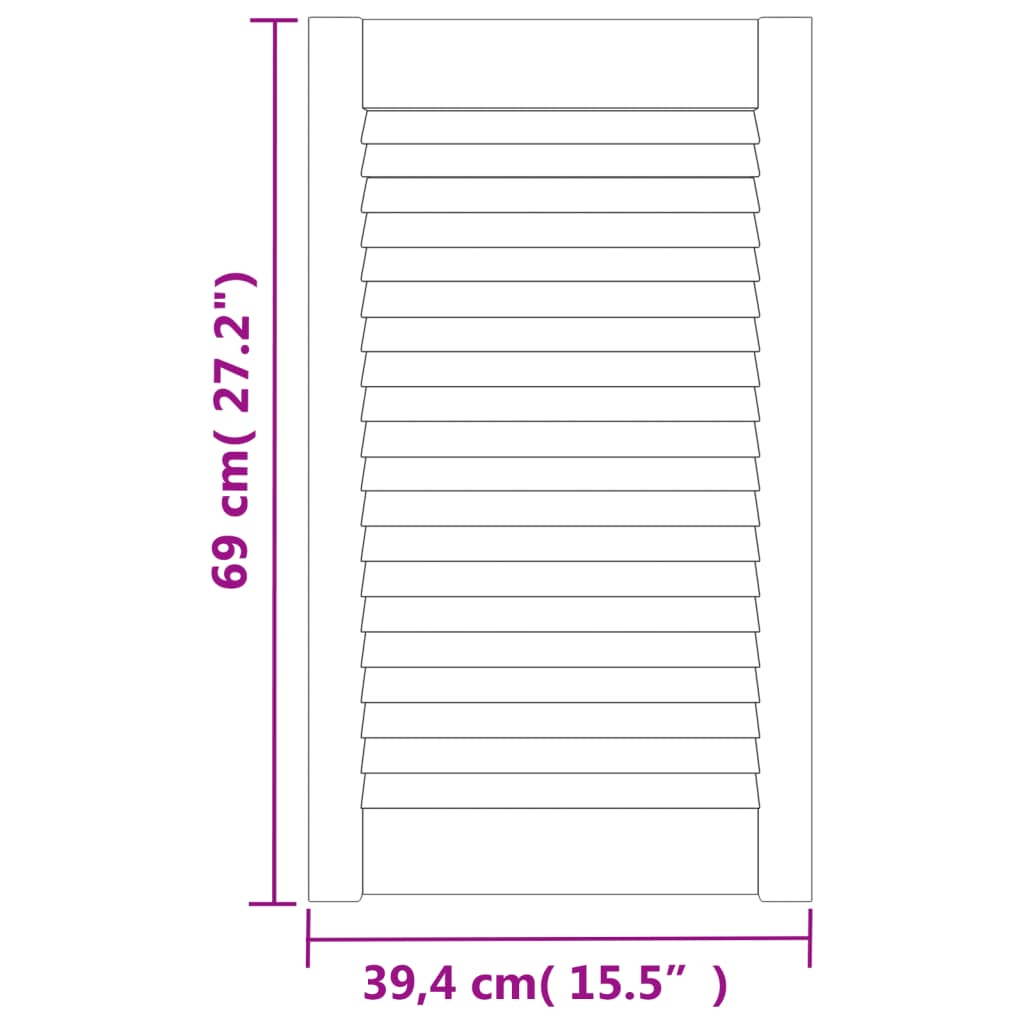 vidaXL Ușă de dulap design lambriu, alb, 69x39,4 cm, lemn masiv pin vidaXL Ușă de dulap design lambriu, alb, 69x39,4 cm, lemn masiv pin
