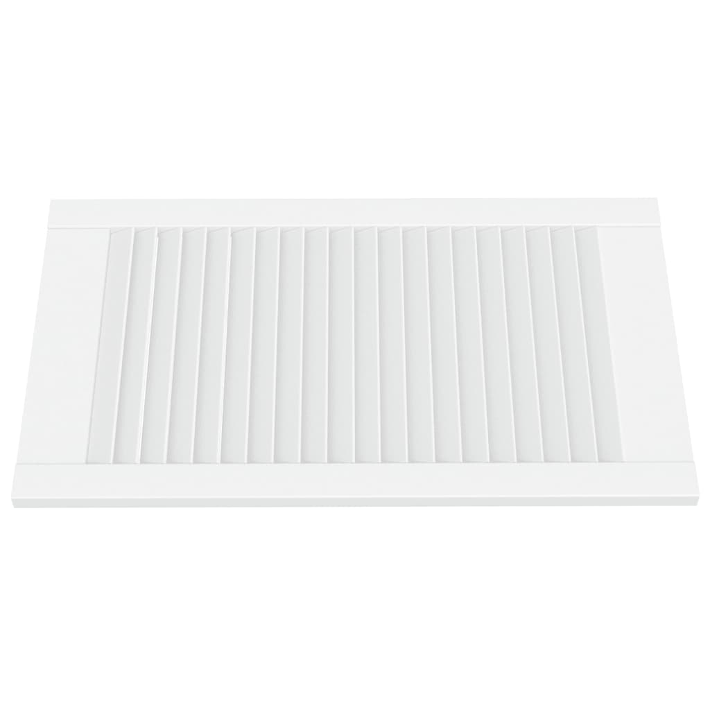 vidaXL Uși dulap design lambriu 2 buc. alb 69x39,4 cm, lemn masiv pin vidaXL Uși dulap design lambriu 2 buc. alb 69x39,4 cm, lemn masiv pin