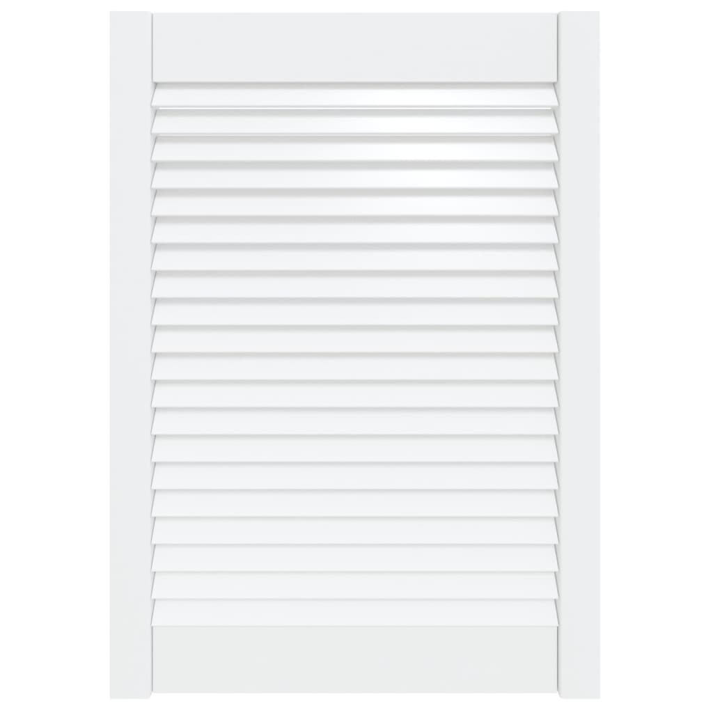 vidaXL Ușă de dulap design lambriu, alb, 69x49,4 cm, lemn masiv pin vidaXL Ușă de dulap design lambriu, alb, 69x49,4 cm, lemn masiv pin