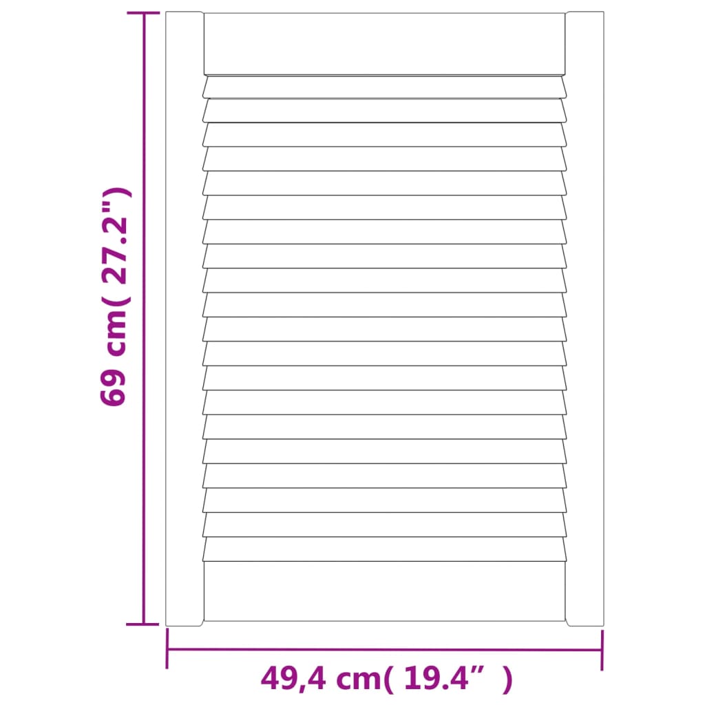vidaXL Ușă de dulap design lambriu, alb, 69x49,4 cm, lemn masiv pin vidaXL Ușă de dulap design lambriu, alb, 69x49,4 cm, lemn masiv pin