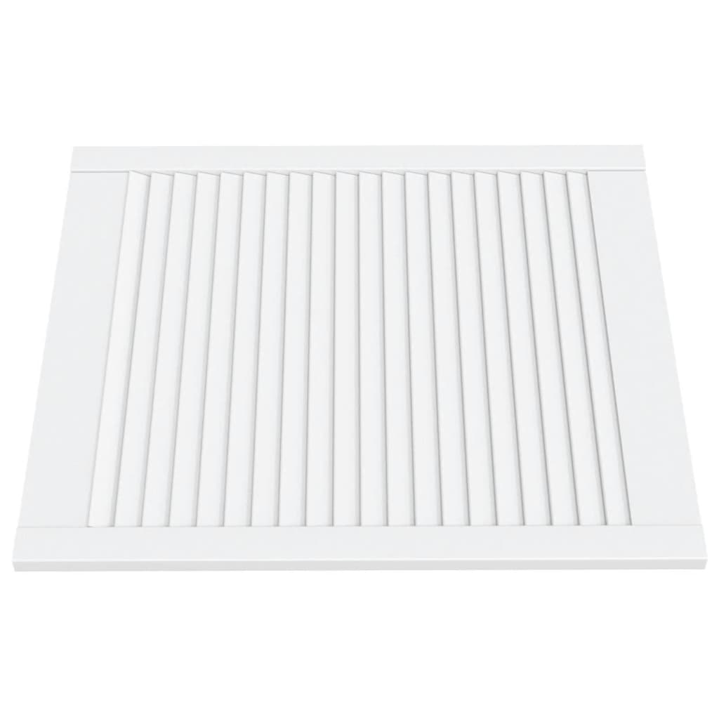 vidaXL Ușă de dulap design lambriu, alb, 69x59,4 cm, lemn masiv pin vidaXL Ușă de dulap design lambriu, alb, 69x59,4 cm, lemn masiv pin