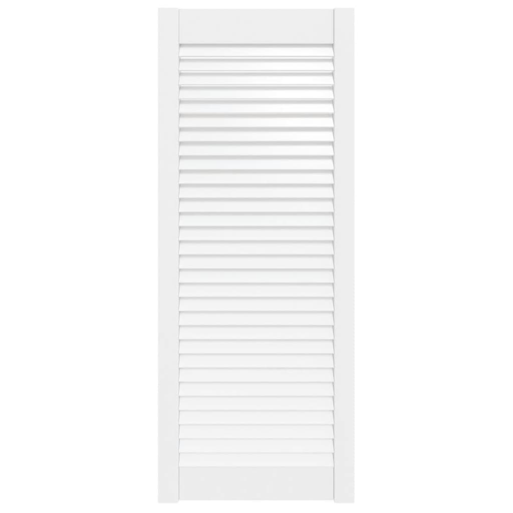 vidaXL Ușă de dulap design lambriu, alb, 99,3x39,4 cm, lemn masiv pin vidaXL Ușă de dulap design lambriu, alb, 99,3x39,4 cm, lemn masiv pin