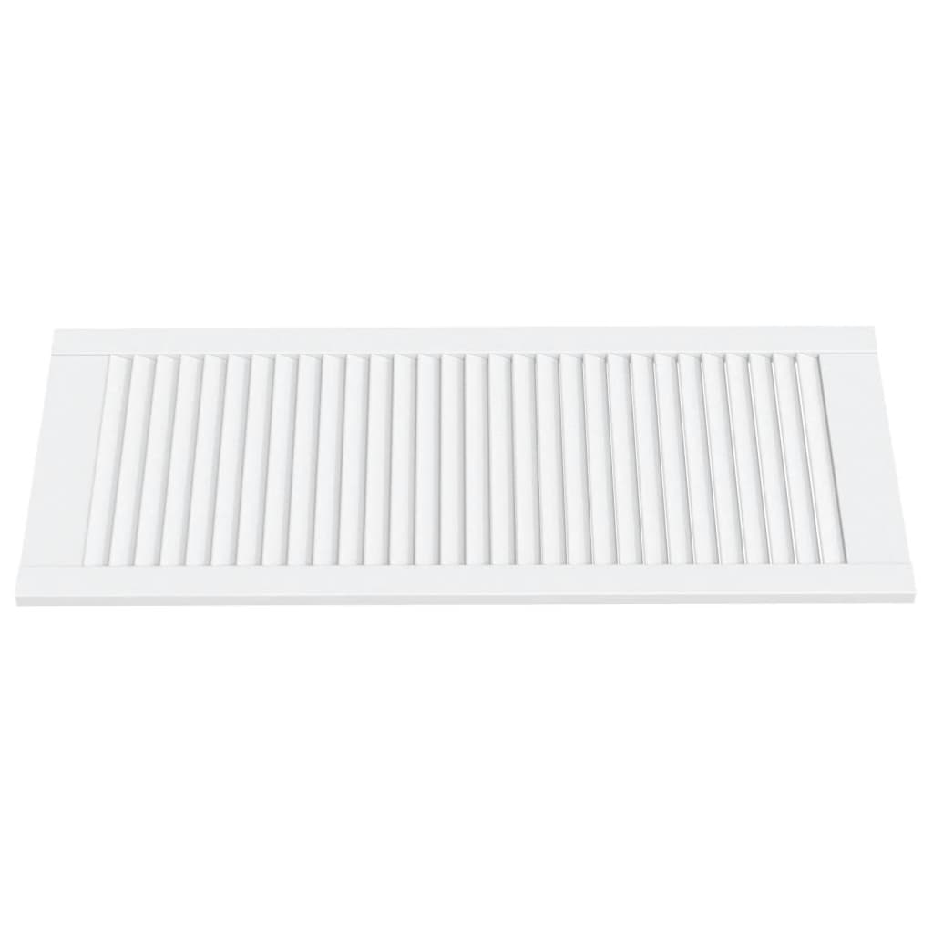 vidaXL Uși dulap design lambriu 2 buc. alb 99,3x39,4 cm lemn masiv pin vidaXL Uși dulap design lambriu 2 buc. alb 99,3x39,4 cm lemn masiv pin
