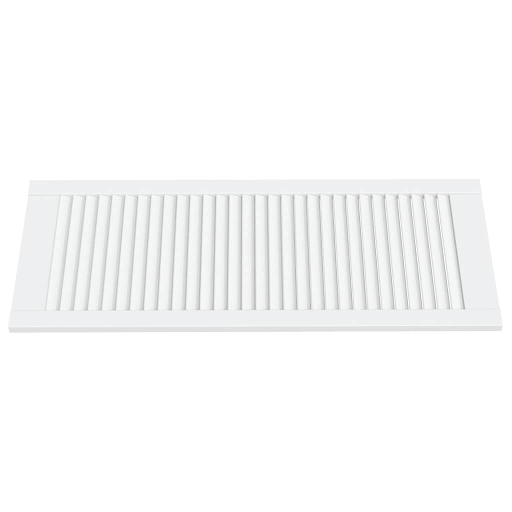 vidaXL Uși dulap design lambriu 4 buc. alb 99,3x39,4 cm lemn masiv pin