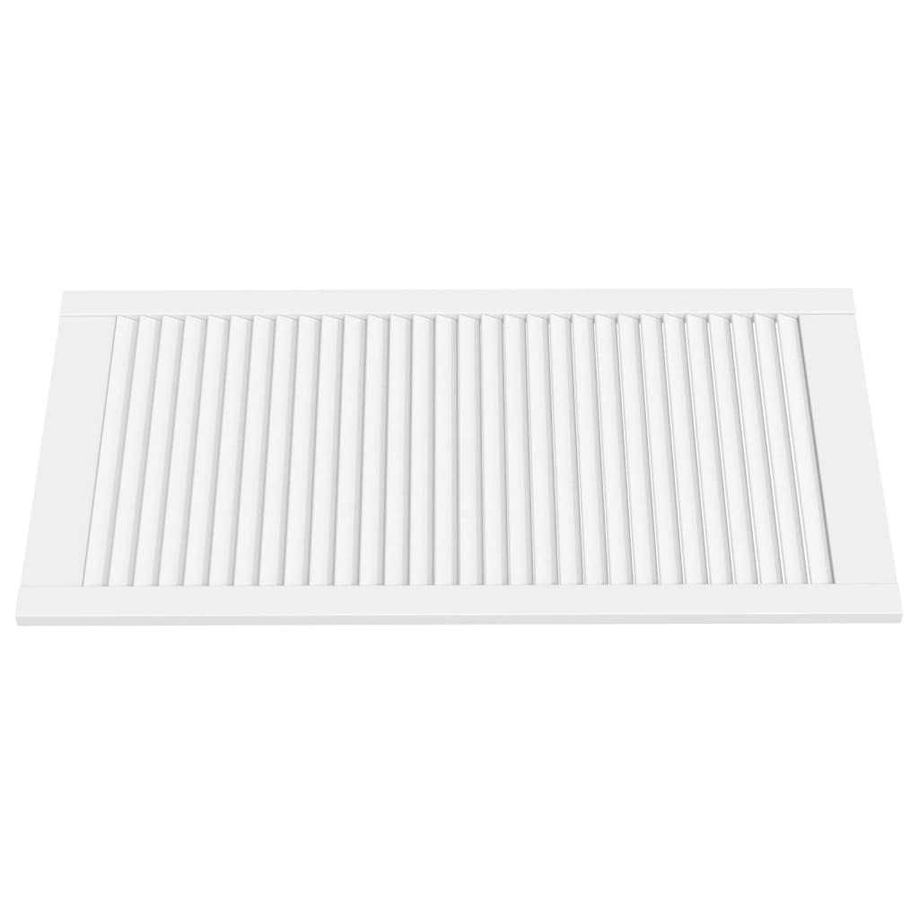 vidaXL Uși dulap design lambriu 4 buc. alb 99,3x49,4 cm lemn masiv pin