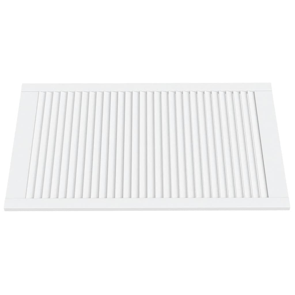 vidaXL Ușă de dulap design lambriu, alb, 99,3x59,4 cm, lemn masiv pin vidaXL Ușă de dulap design lambriu, alb, 99,3x59,4 cm, lemn masiv pin