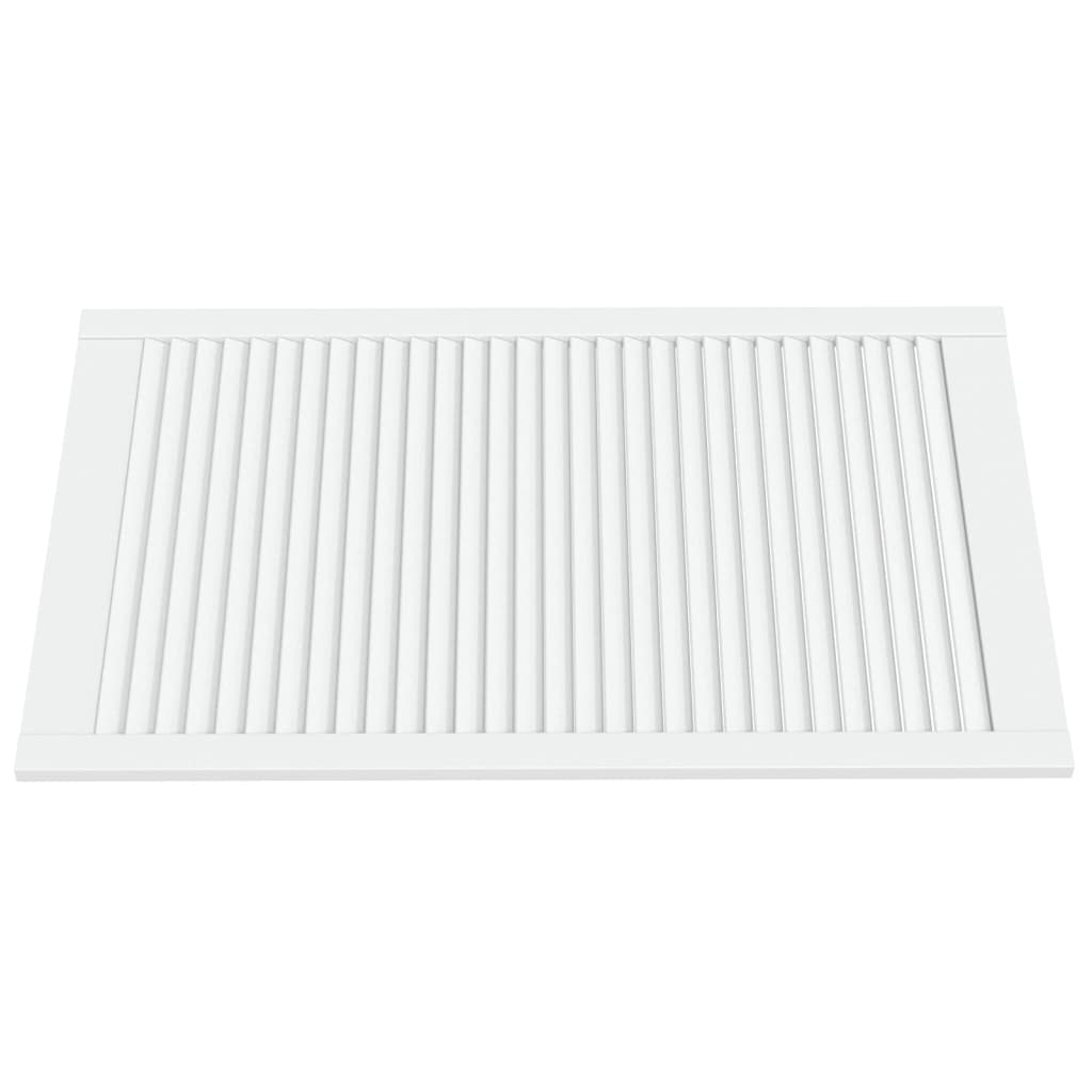 vidaXL Uși dulap design lambriu 2 buc. alb 99,3x59,4 cm lemn masiv pin vidaXL Uși dulap design lambriu 2 buc. alb 99,3x59,4 cm lemn masiv pin