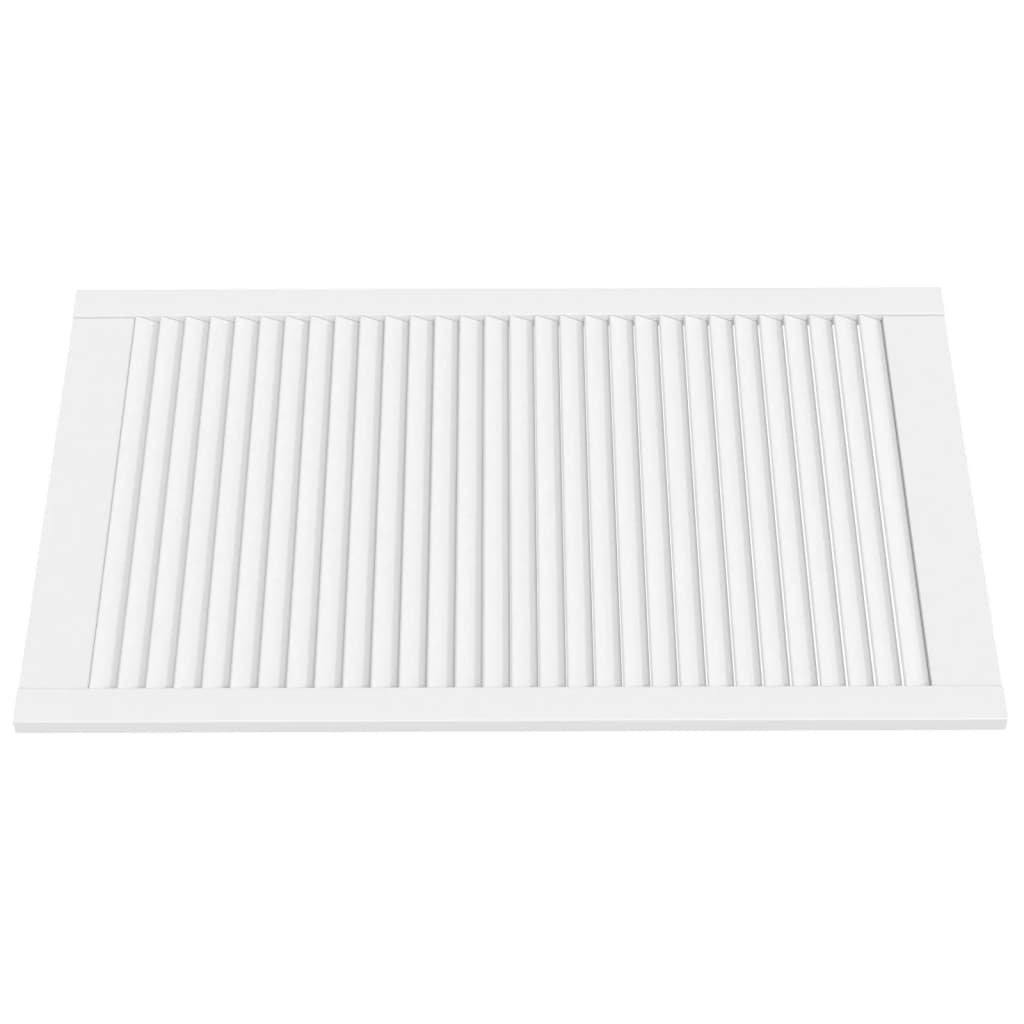 vidaXL Uși dulap design lambriu 4 buc. alb 99,3x59,4 cm lemn masiv pin vidaXL Uși dulap design lambriu 4 buc. alb 99,3x59,4 cm lemn masiv pin