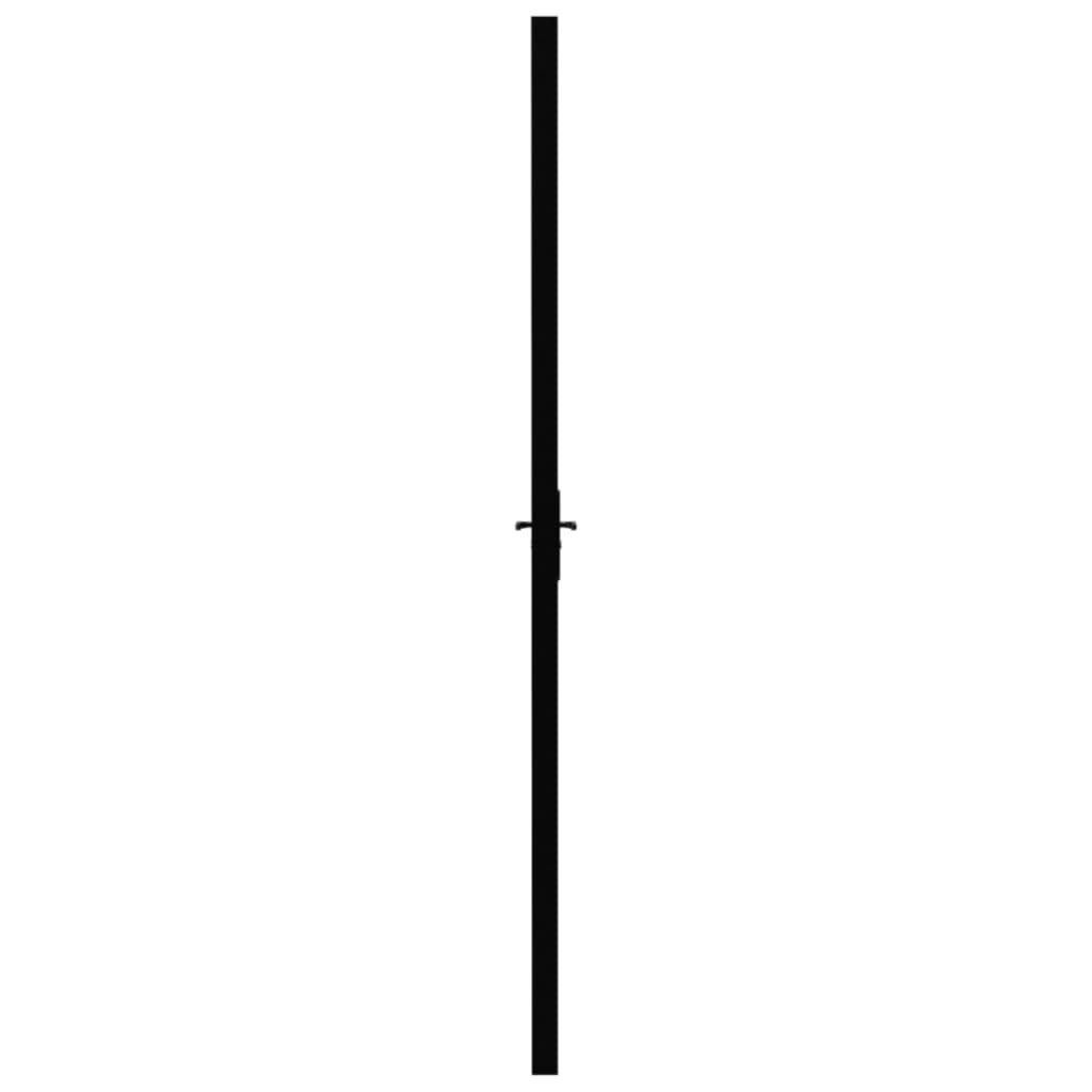 vidaXL Ușă de interior, negru, 83x201,5 cm, sticlă ESG și aluminiu