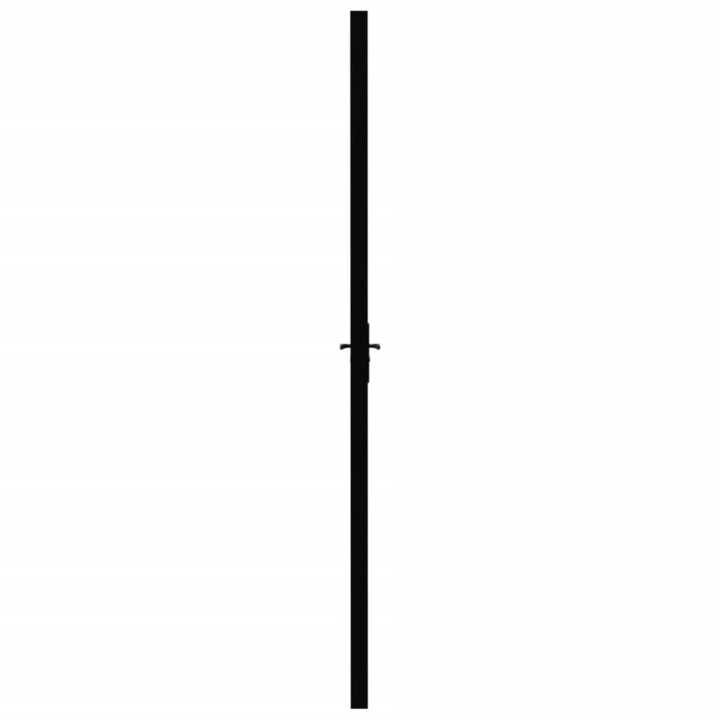 vidaXL Ușă de interior, negru, 102,5x201,5 cm, sticlă ESG și aluminiu