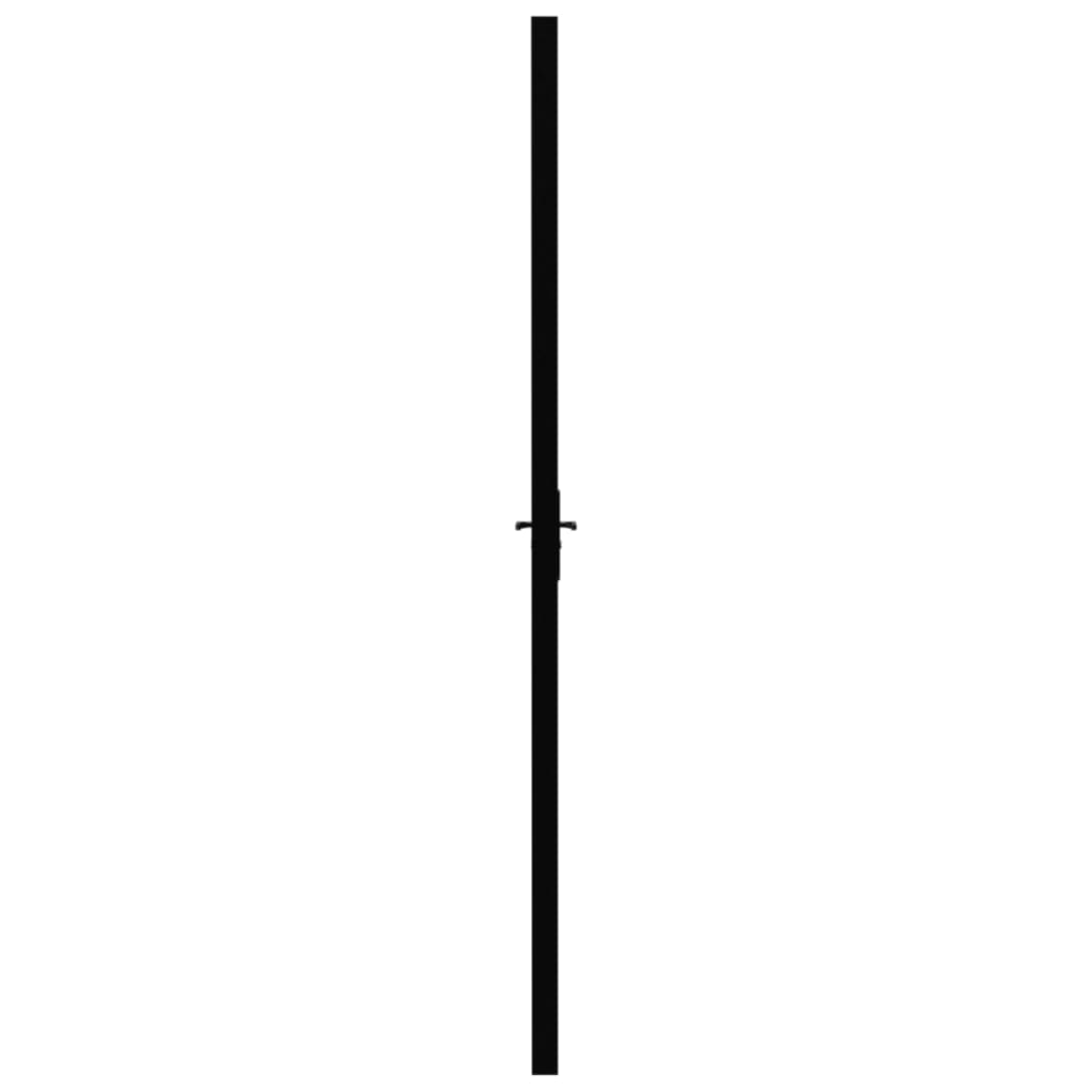 vidaXL Ușă de interior, negru, 102,5x201,5 cm, sticlă ESG și aluminiu