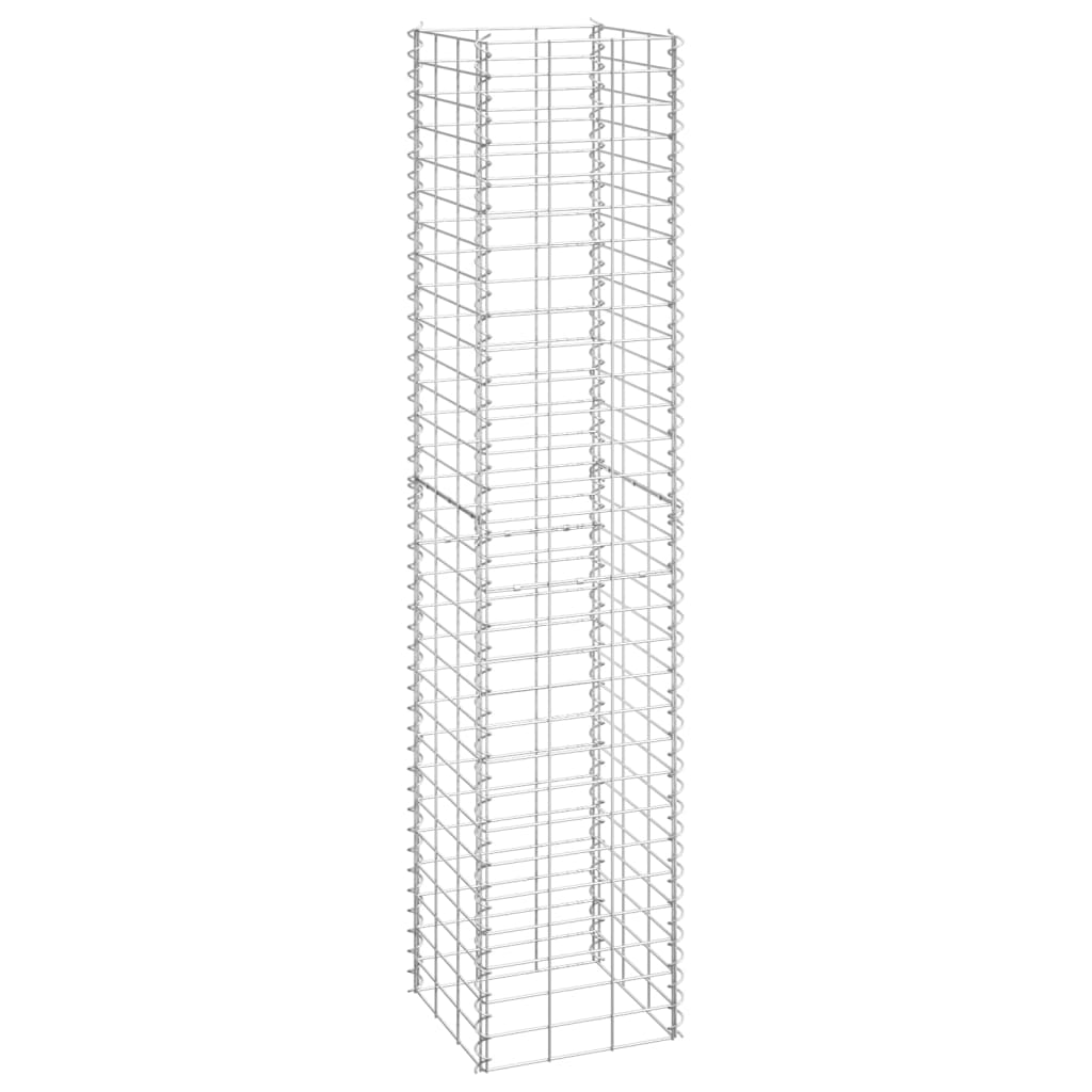 vidaXL Straturi înălțate de gabioane, 3 buc., 30x30x150 cm, fier