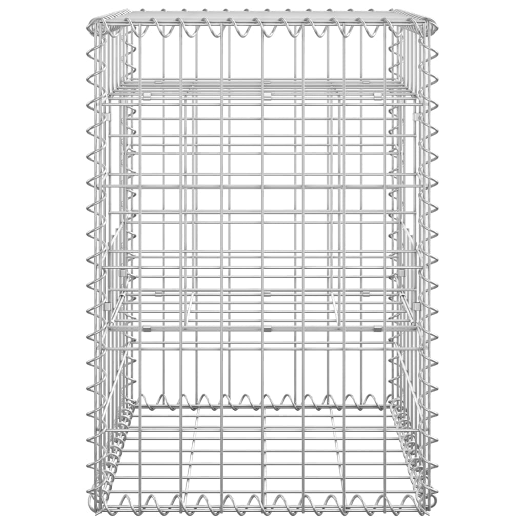 vidaXL Stâlpi tip coș gabion, 2 buc., 40x40x60 cm, fier vidaXL Stâlpi tip coș gabion, 2 buc., 40x40x60 cm, fier