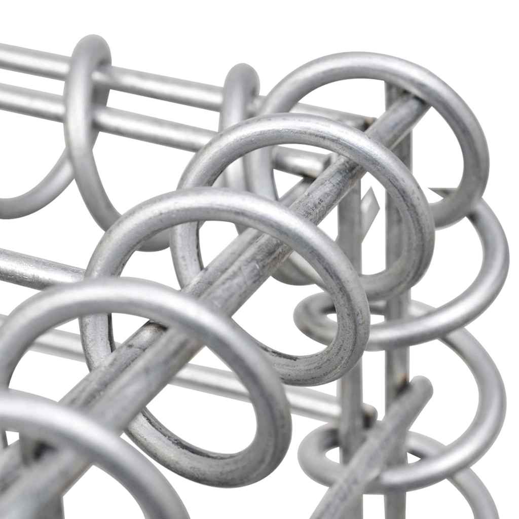 vidaXL Stâlp tip coș gabion, 40x40x100 cm, fier vidaXL Stâlp tip coș gabion, 40x40x100 cm, fier