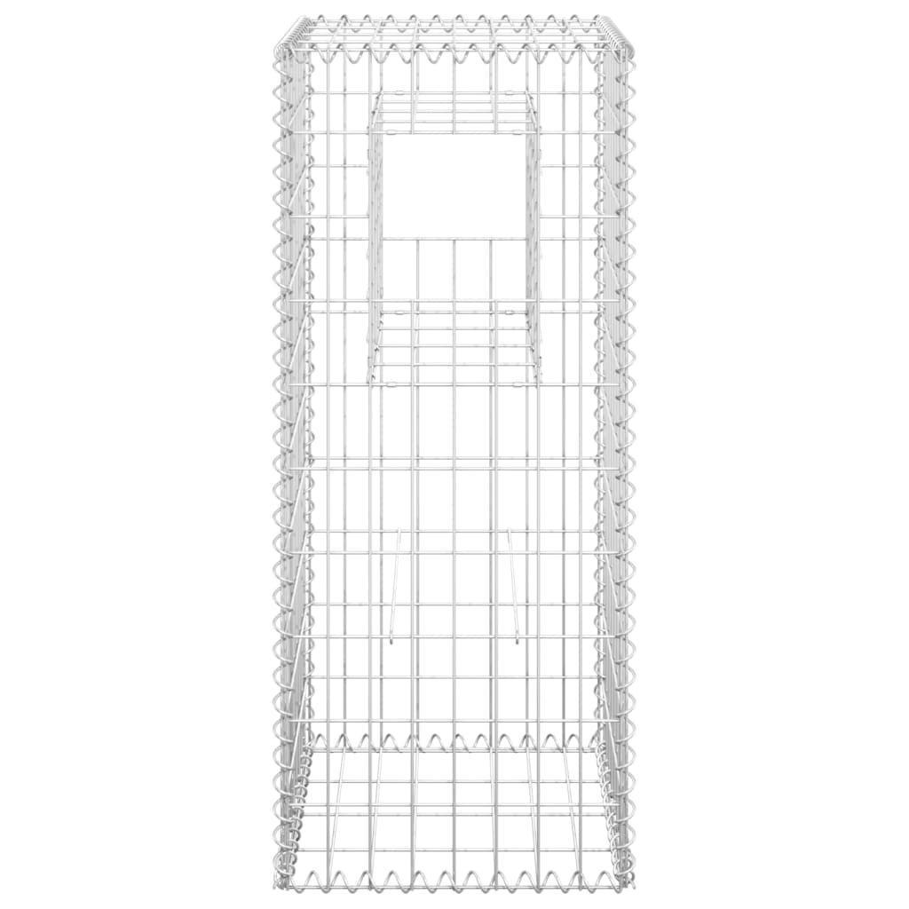 vidaXL Stâlpi tip coș gabion, 2 buc., 40x40x100 cm, fier