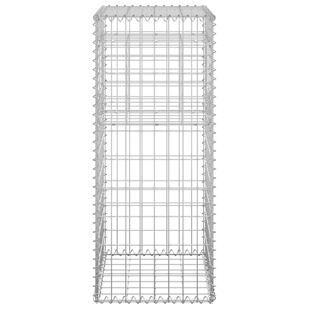 vidaXL Stâlpi tip coș gabion, 2 buc., 40x40x100 cm, fier