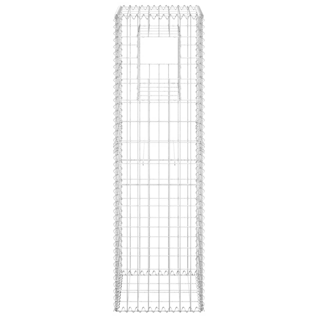 vidaXL Stâlp tip coș gabion, 40x40x140 cm, fier