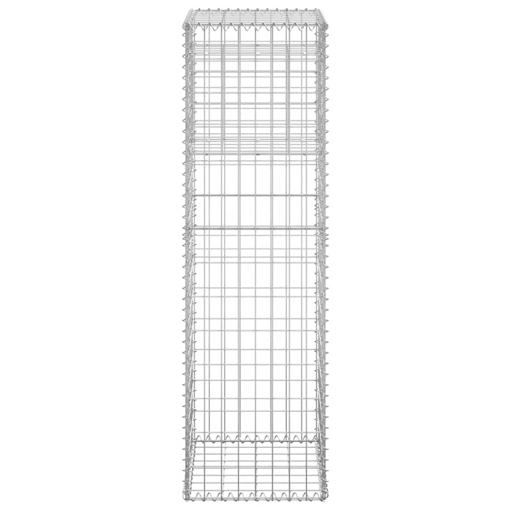 vidaXL Stâlp tip coș gabion, 40x40x140 cm, fier