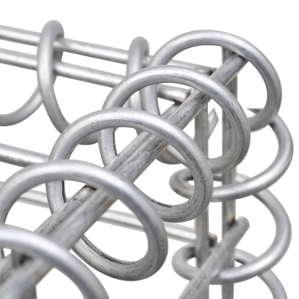 vidaXL Stâlp tip coș gabion, 40x40x140 cm, fier