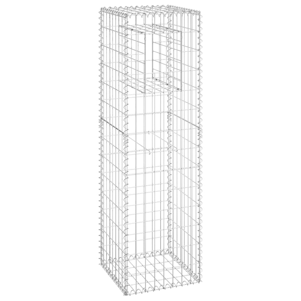 vidaXL Stâlpi tip coș gabion, 2 buc., 40x40x140 cm, fier vidaXL Stâlpi tip coș gabion, 2 buc., 40x40x140 cm, fier