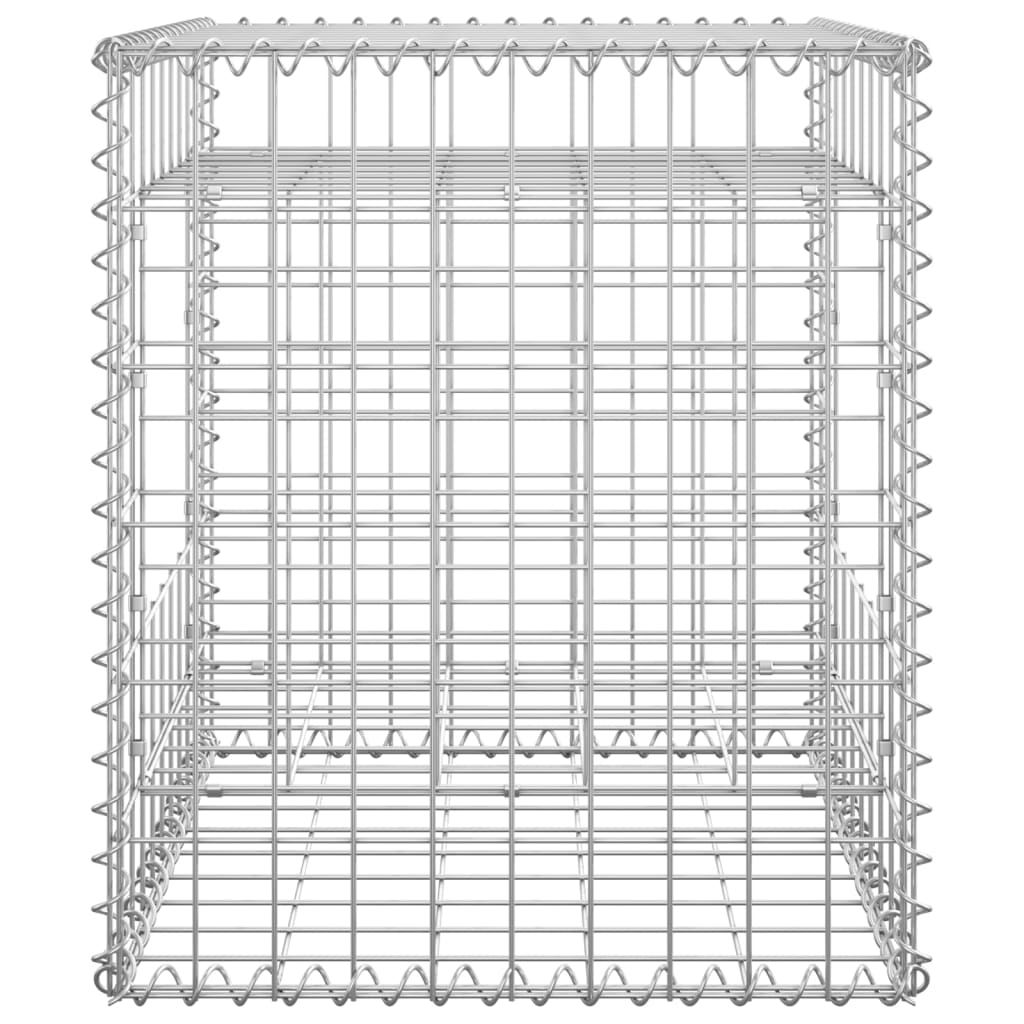 vidaXL Stâlpi coș gabion, 2 buc., 50x50x60 cm, fier vidaXL Stâlpi coș gabion, 2 buc., 50x50x60 cm, fier
