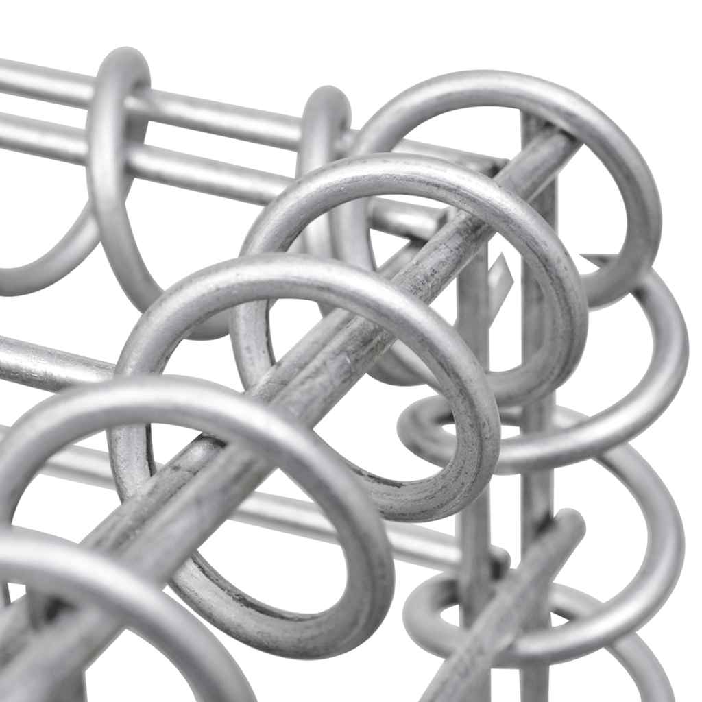 vidaXL Stâlpi tip coș gabion, 2 buc., 50x50x100 cm, fier vidaXL Stâlpi tip coș gabion, 2 buc., 50x50x100 cm, fier