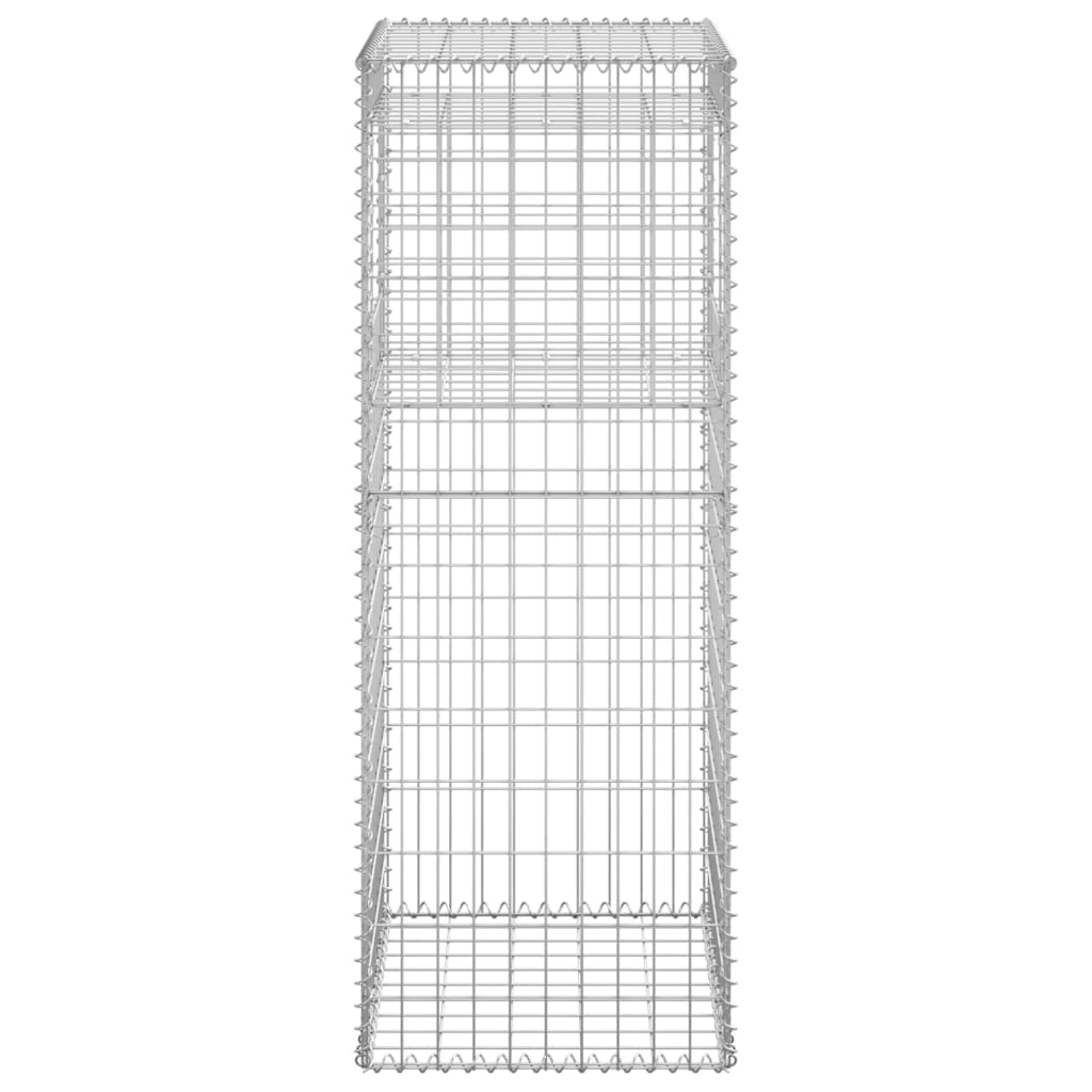 vidaXL Stâlpi coș gabion, 2 buc., 50x50x140 cm, fier vidaXL Stâlpi coș gabion, 2 buc., 50x50x140 cm, fier