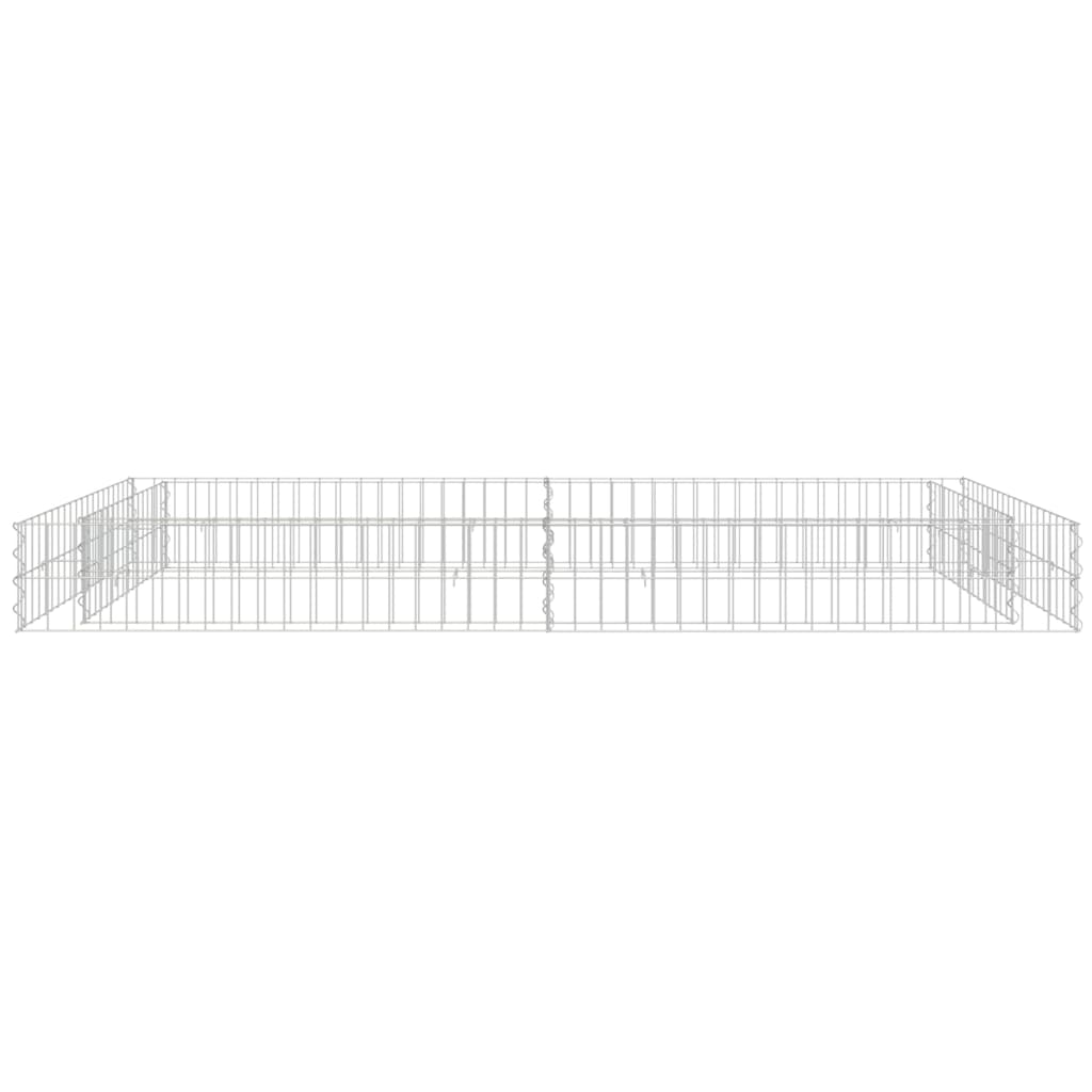 vidaXL Strat înălțat de gabion, 200x100x20 cm, oțel galvanizat