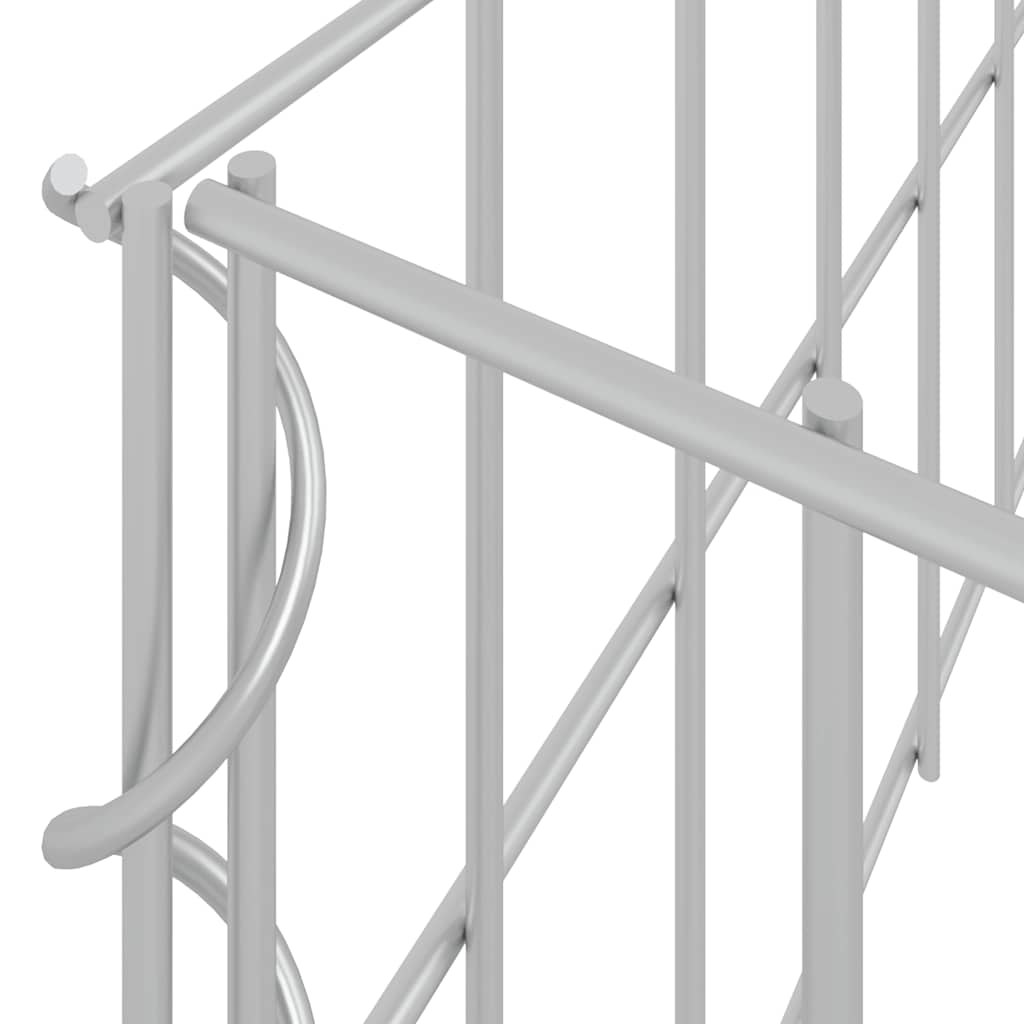 vidaXL Strat înălțat de gabion, 400x100x20 cm, oțel galvanizat
