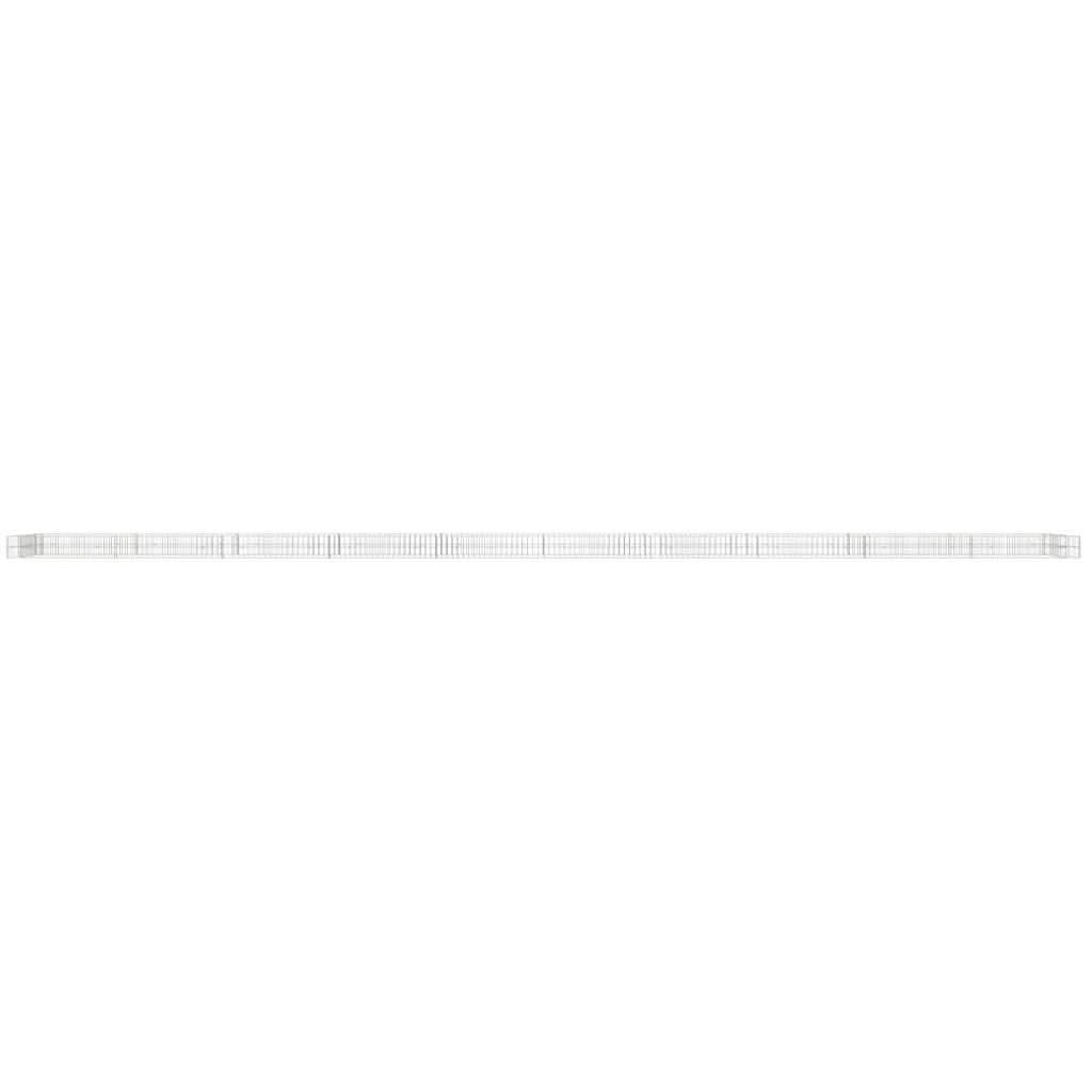 vidaXL Strat înălțat de gabion, 1000x100x20 cm, oțel galvanizat vidaXL Strat înălțat de gabion, 1000x100x20 cm, oțel galvanizat