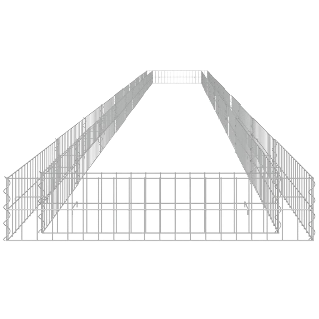 vidaXL Strat înălțat de gabion, 1000x100x20 cm, oțel galvanizat vidaXL Strat înălțat de gabion, 1000x100x20 cm, oțel galvanizat