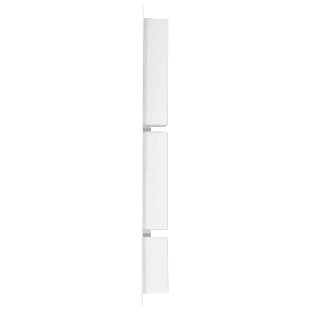 vidaXL Nișă de duș, 3 compartimente, alb lucios, 41x99x9 cm vidaXL Nișă de duș, 3 compartimente, alb lucios, 41x99x9 cm