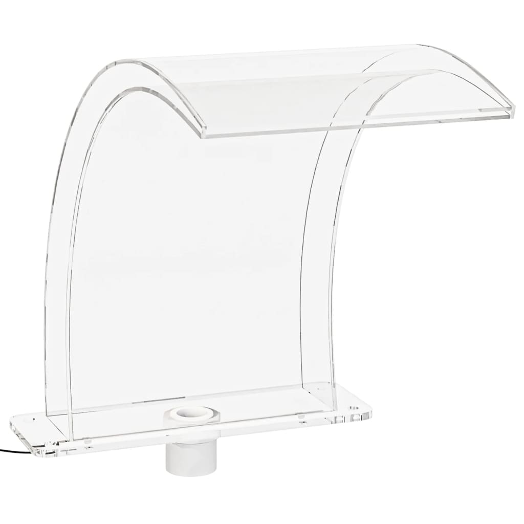 vidaXL Fântână de piscină cu LED-uri RGB, acril, 50 cm