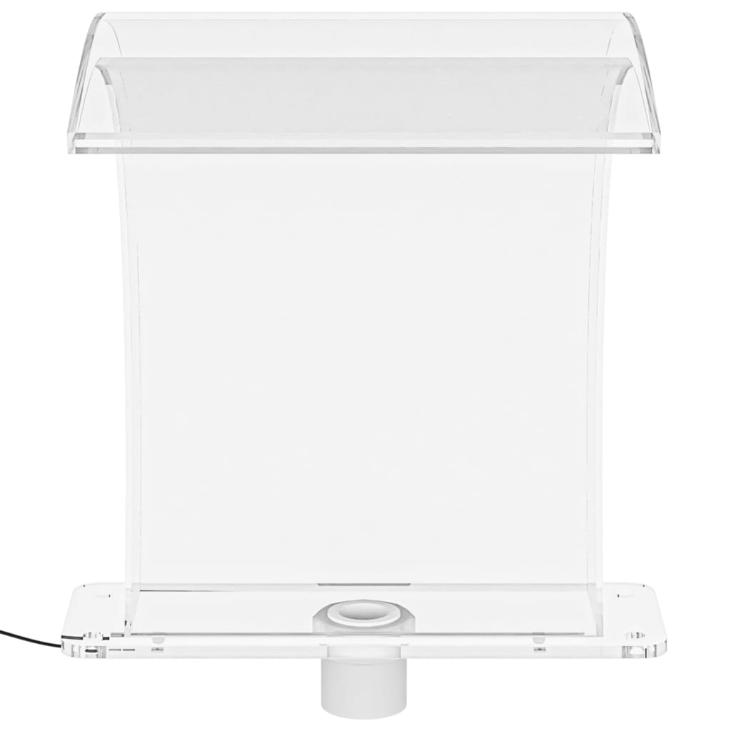 vidaXL Fântână de piscină cu LED-uri RGB, acril, 50 cm