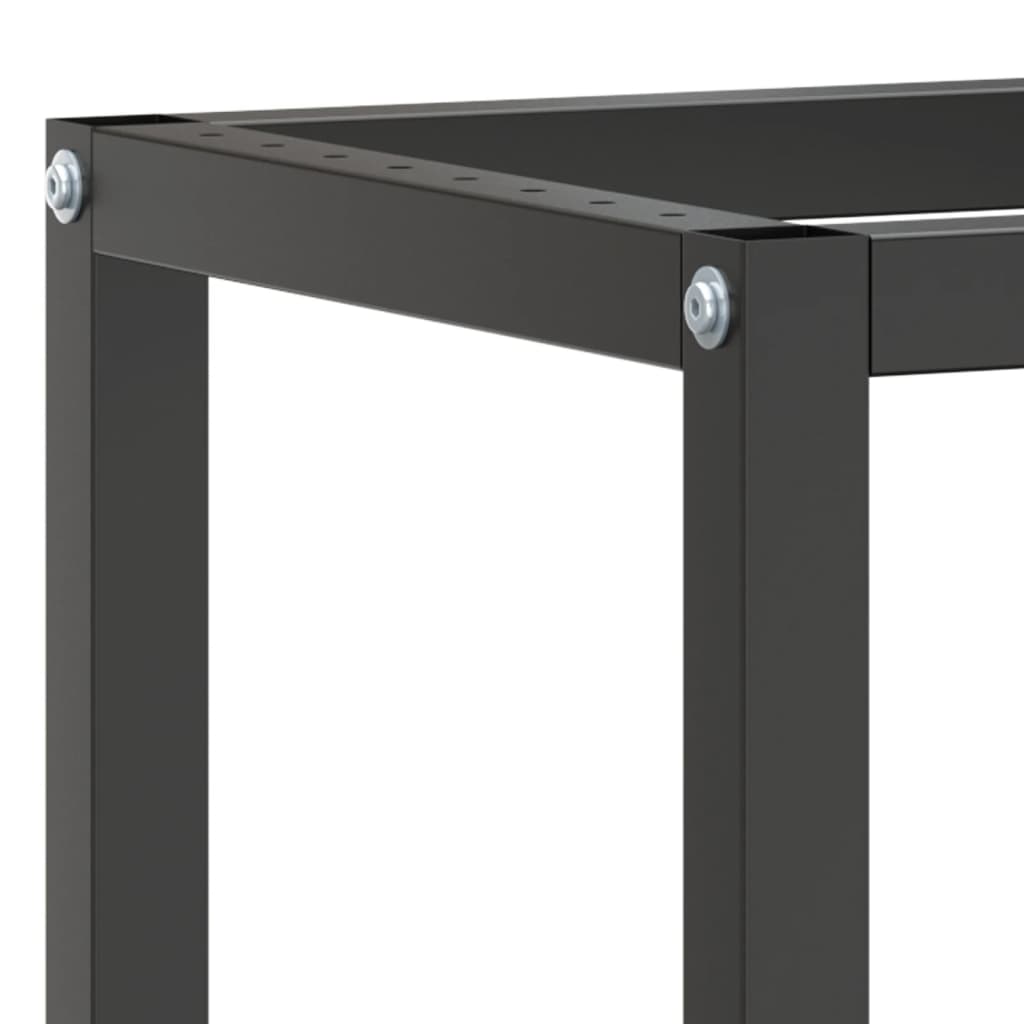 vidaXL Cadru banc de lucru, negru mat/roșu mat, 140x50x79 cm, metal vidaXL Cadru banc de lucru, negru mat/roșu mat, 140x50x79 cm, metal