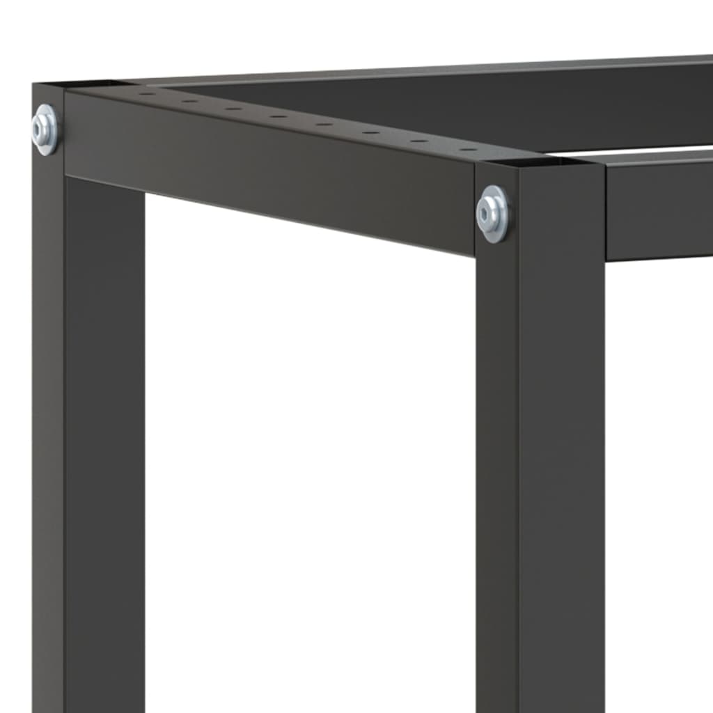 vidaXL Cadru banc de lucru, negru mat/roșu mat, 190x50x79 cm, metal vidaXL Cadru banc de lucru, negru mat/roșu mat, 190x50x79 cm, metal