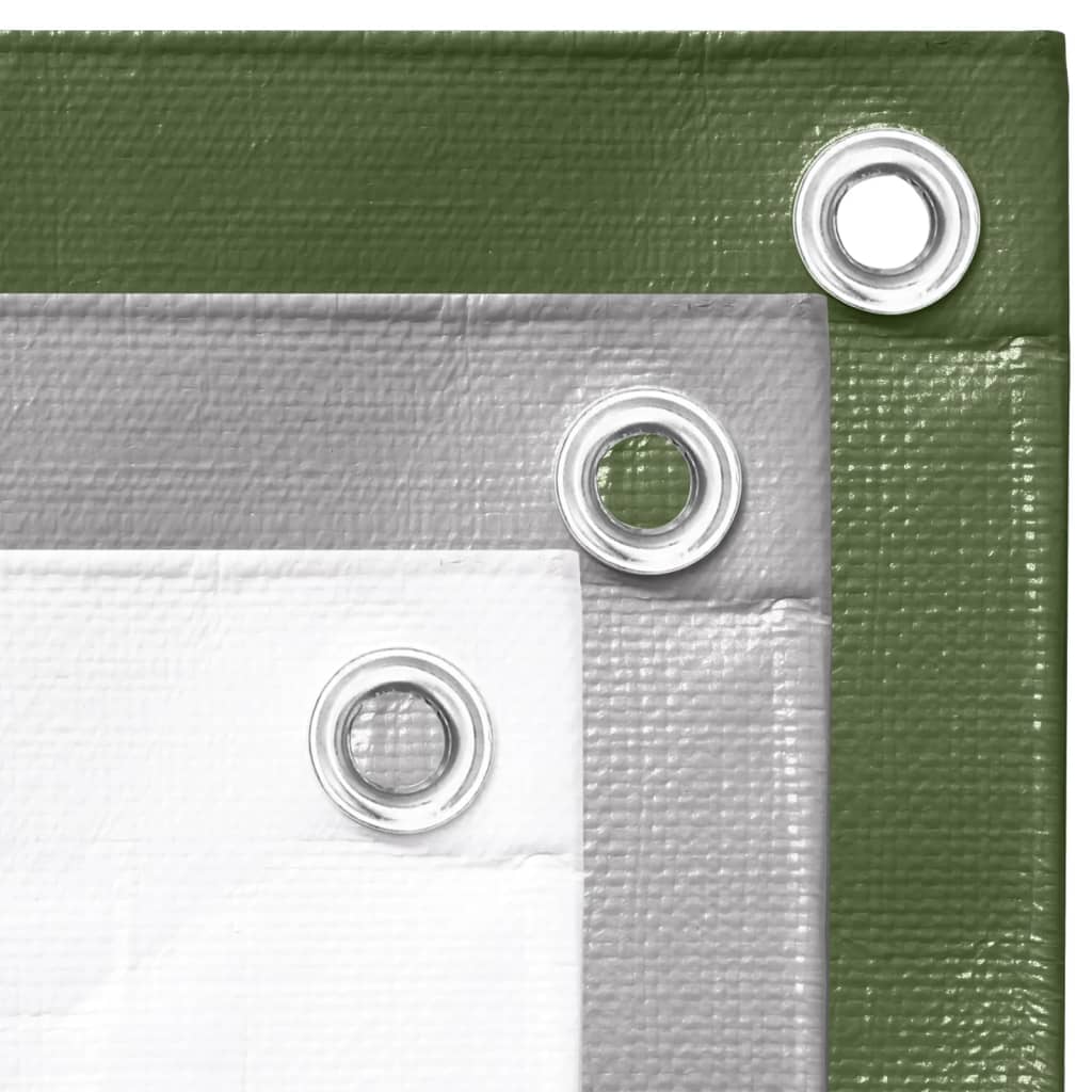 vidaXL Prelată 260 g/m², verde, 6x6 m, HDPE