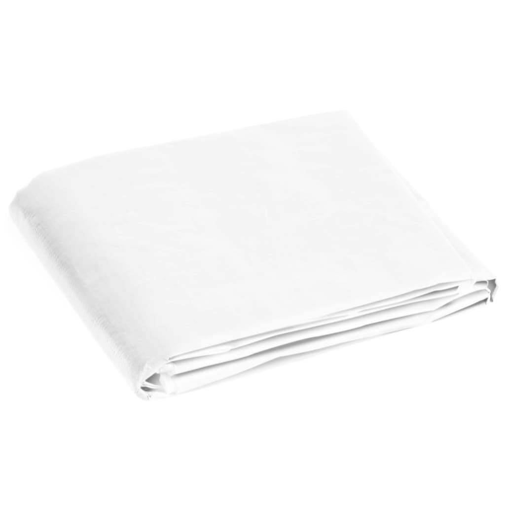 vidaXL Prelată 180 g/m², alb, 6x10 m, HDPE vidaXL Prelată 180 g/m², alb, 6x10 m, HDPE