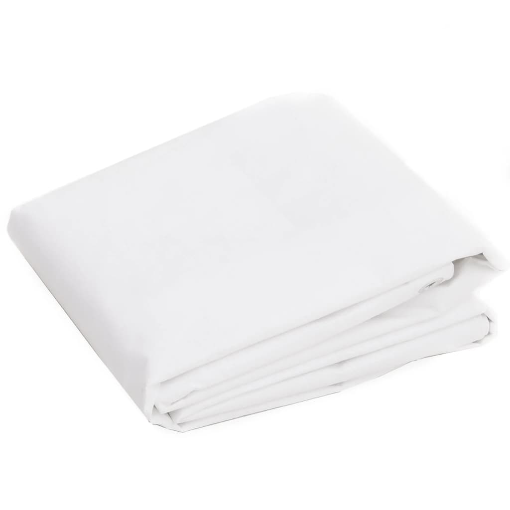 vidaXL Prelată 260 g/m², alb, 6x12 m, HDPE