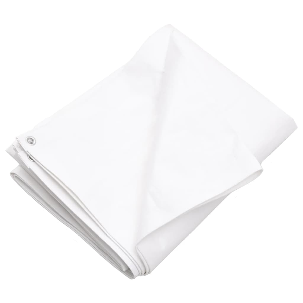vidaXL Prelată 260 g/m², alb, 8x10 m, HDPE vidaXL Prelată 260 g/m², alb, 8x10 m, HDPE