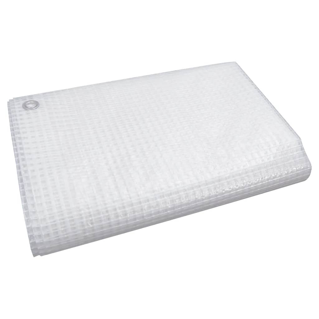 vidaXL Prelată Leno 140 g/m², alb, 3x6 m