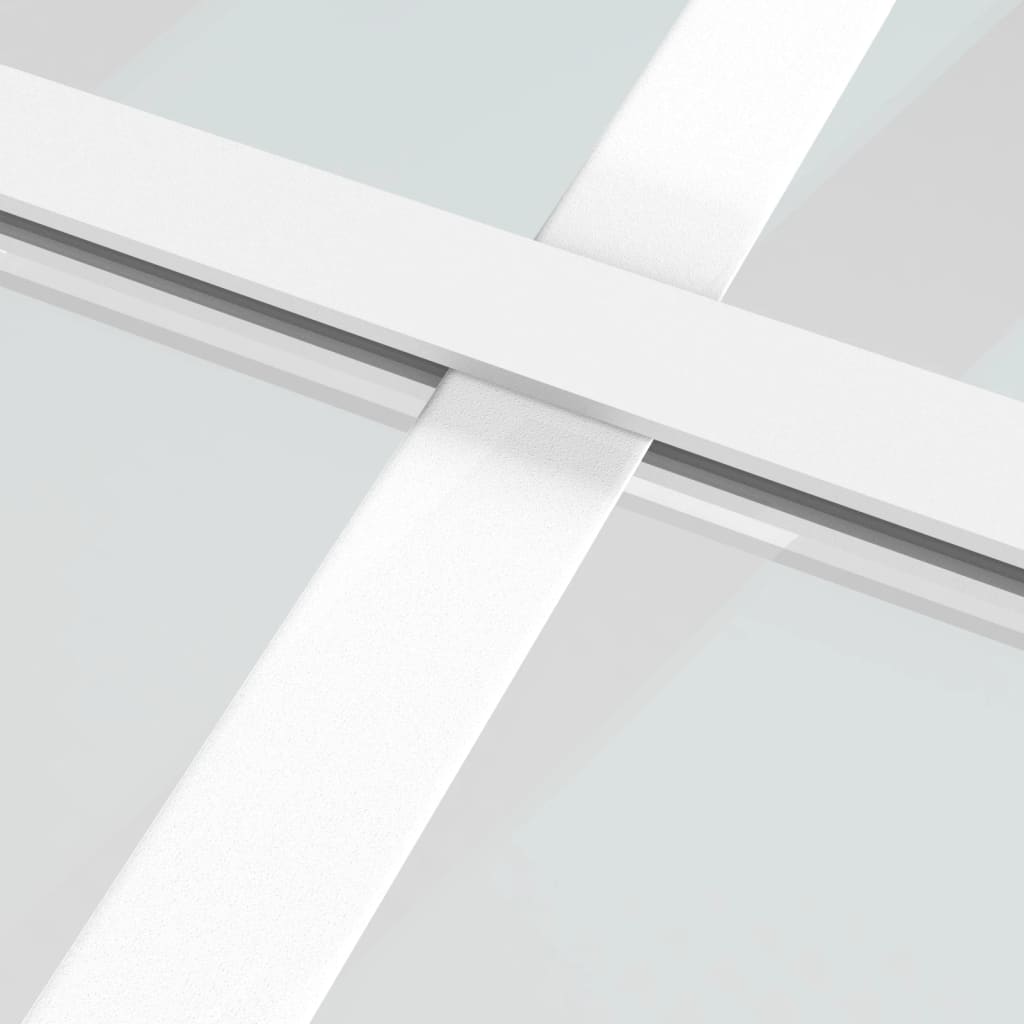 vidaXL Ușă glisantă, alb, 90x205 cm, sticlă ESG și aluminiu vidaXL Ușă glisantă, alb, 90x205 cm, sticlă ESG și aluminiu