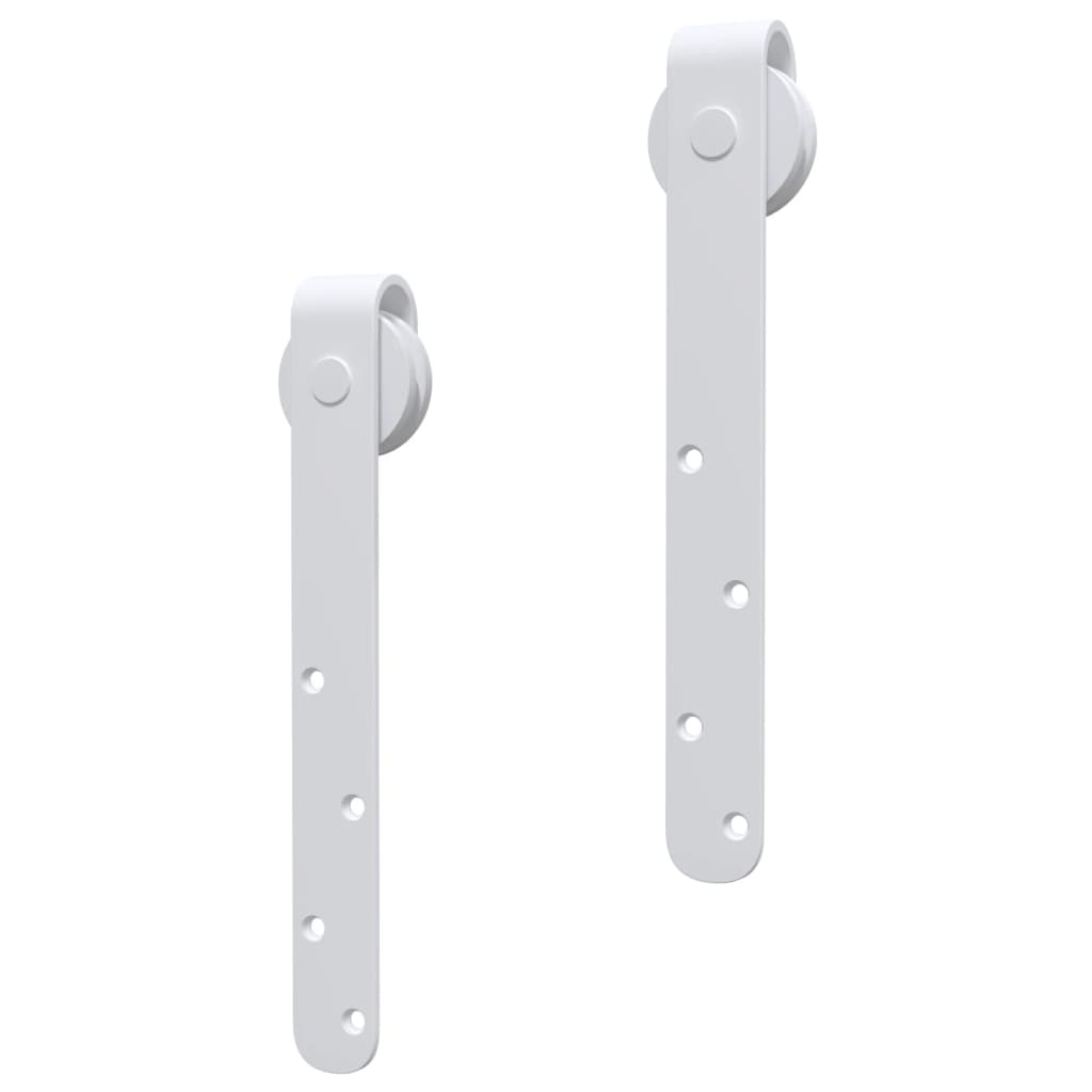 vidaXL Set glisare mini ușă pentru dulap, alb, oțel carbon, 183 cm vidaXL Set glisare mini ușă pentru dulap, alb, oțel carbon, 183 cm