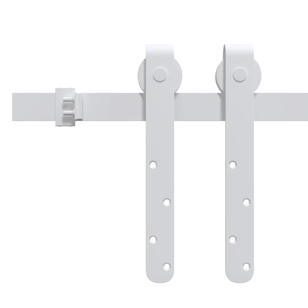 vidaXL Set glisare mini ușă pentru dulap, alb, oțel carbon, 200 cm vidaXL Set glisare mini ușă pentru dulap, alb, oțel carbon, 200 cm