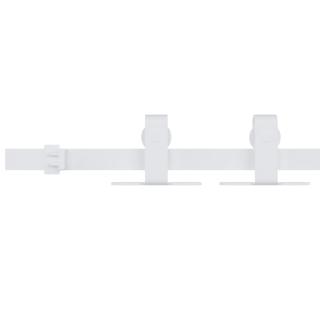 vidaXL Set glisare mini ușă pentru dulap, alb, oțel carbon, 200 cm vidaXL Set glisare mini ușă pentru dulap, alb, oțel carbon, 200 cm