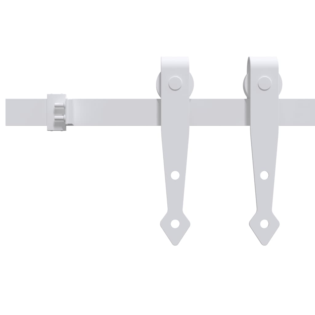 vidaXL Set glisare mini ușă pentru dulap, alb, oțel carbon, 183 cm vidaXL Set glisare mini ușă pentru dulap, alb, oțel carbon, 183 cm