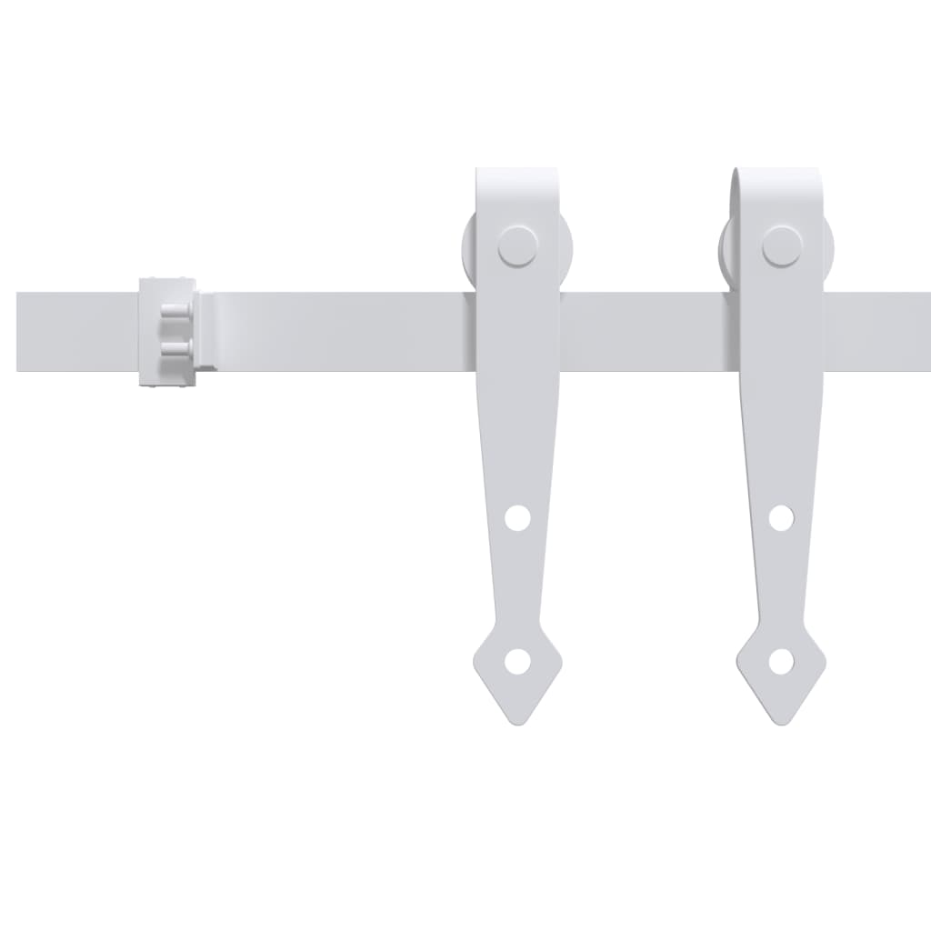vidaXL Set glisare ușă mini pentru dulap, alb, oțel carbon, 152 cm vidaXL Set glisare ușă mini pentru dulap, alb, oțel carbon, 152 cm