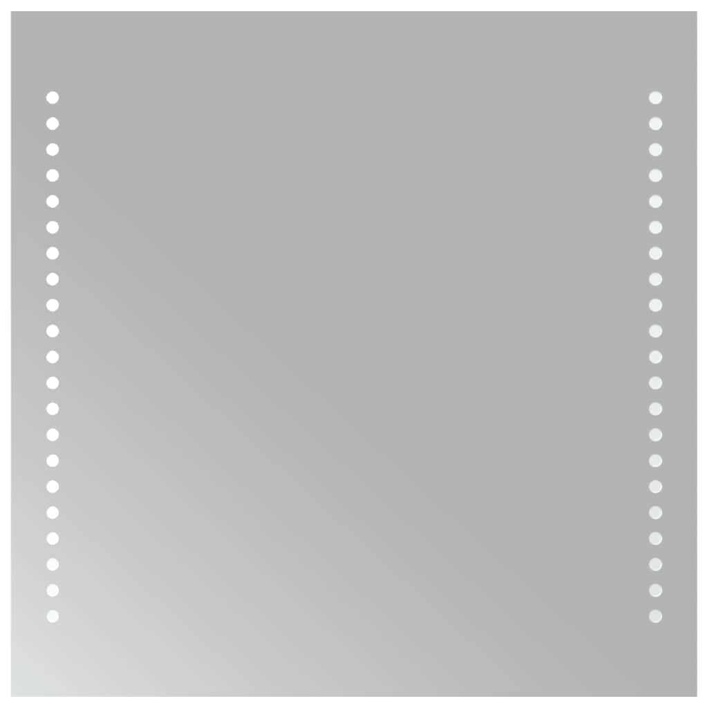 vidaXL Oglindă de baie cu LED, 40x40 cm