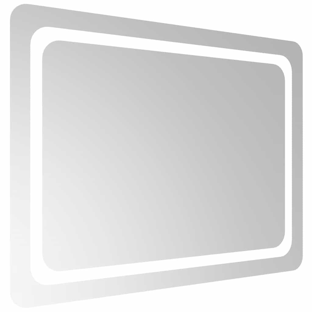 vidaXL Oglindă de baie cu LED, 80x60 cm